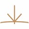 Ekena Millwork Alberta Smooth Timber Gable Bracket, Western Red Cedar, 96"W x 60"H x 1 1/2"D x 3 1/2"F, 15/12 Pitch GBW096X60X0204ALB00SWR - alternate 1